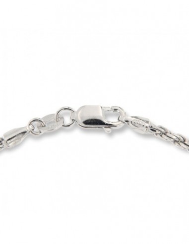 Collana Argento Rodiato Maglia Rope Sottile [b951ebe6]
