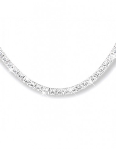 Collana Argento Rodiato Tennis Zirconi Bia. 3/50CM [3f5a5e0a]