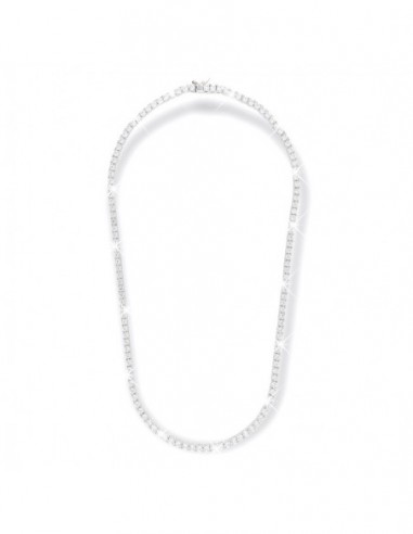 Collana Argento Rodiato Tennis Zirconi Bia. 3/50CM [8d17d810]