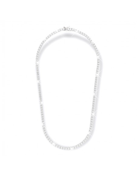 Collana Argento Rodiato Tennis Zirconi Bia. 3/50CM [8d17d810]