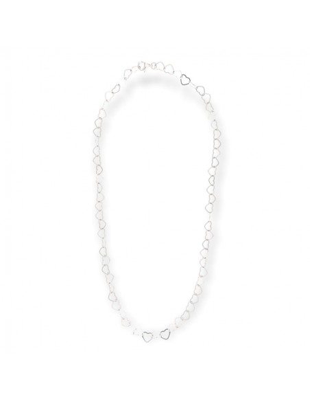 Collana Argento Rodiato Maglia Cuori [04e2b112]