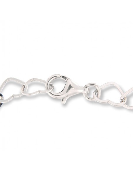 Collana Argento Rodiato Maglia Cuori [b3ff7016]