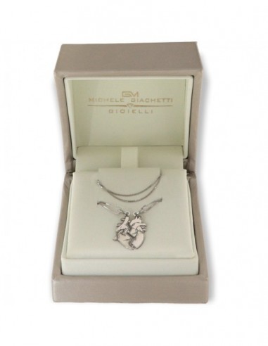 Collana Argento Rodiato Cuori Divisibili Veneziana [7832e01f]