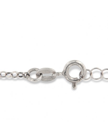 Collana Argento Rodiato Infinito Zirconi Bianchi [a1930fca]