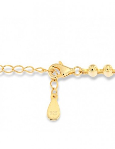 Collana Argento Dorato Goccie Zirconi Colorati [648edba9]