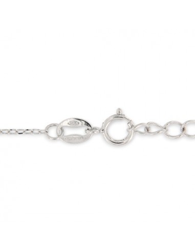 Collana Argento Rodiato Puntouce Fiore Zirconi Blu [6c5b07a2]