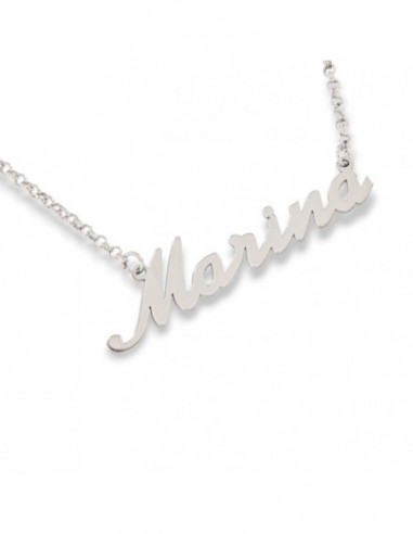 Collana Argento Rodiato Nome Marina [fa478a69]