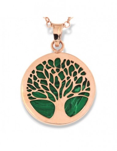 Collana Argento Rosato Pendente Albero Della Vita [12d48b8e]