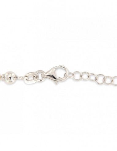 Collana Perle Bianche 4MM Chiusura Argento Rodiato [195ad14b]