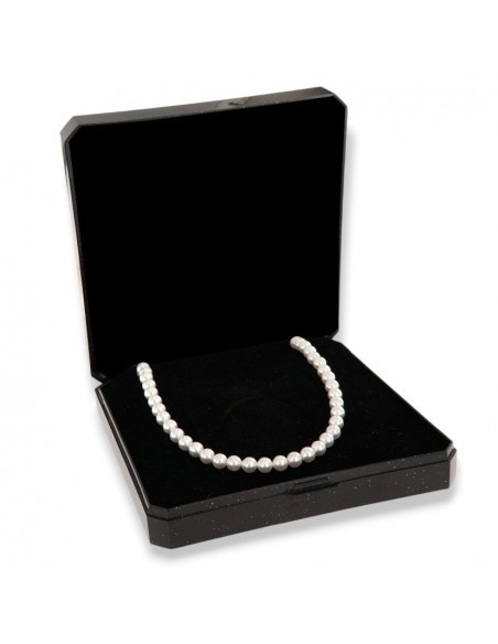 Collana Perle Bianche 4MM Chiusura Argento Rodiato [c07c9246]