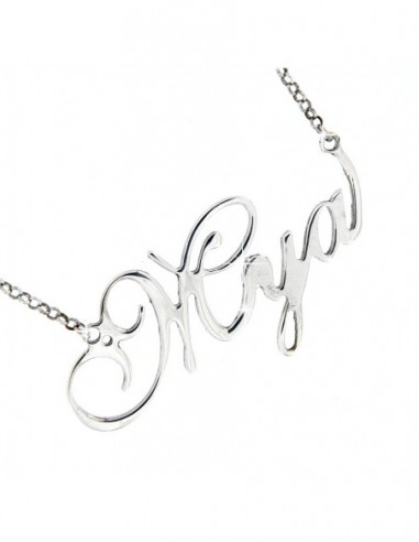 Collana con Nome Mya argento personalizzata [ca3c1122]
