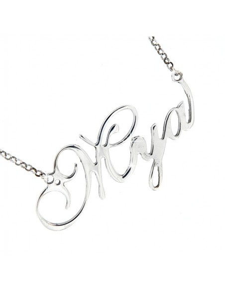Collana con Nome Mya argento personalizzata [ca3c1122]