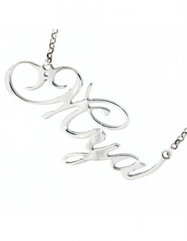 Collana con Nome Mya argento personalizzata [131a522f]