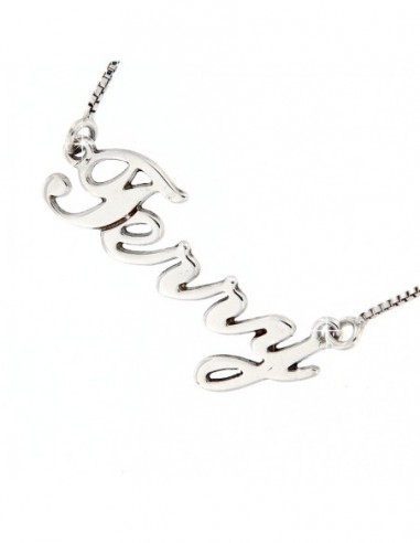 COLLANA  ARGENTO RODIATO NOME TERRY PERSONALIZZATA [237015db]