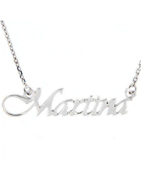Collana con nome Martina argento personalizzata [1df4a872]