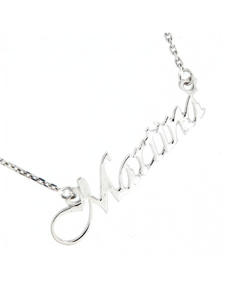 Collana con nome Martina argento personalizzata [12c55731]
