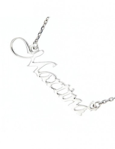 Collana con nome Martina argento personalizzata [cbe3143c]