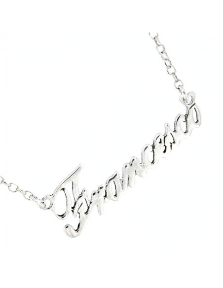 Collana con nome Francesco argento personalizzato [9b303e33]