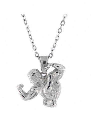 Collana Bodybuilder Arnold Schwarzenegger Argento [afb92e68]