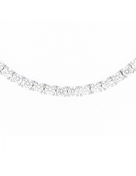 Collana Argento Tennis Degradè Zirconi Bianchi [742b0933]