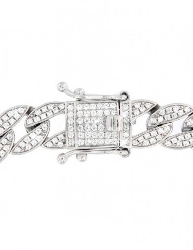 Collana Argento Rodiato Cubana Grumetta [77708ffd]