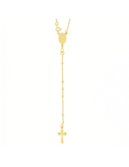 Collana Argento Dorato Rosario Con Pendente [6e92aae4]