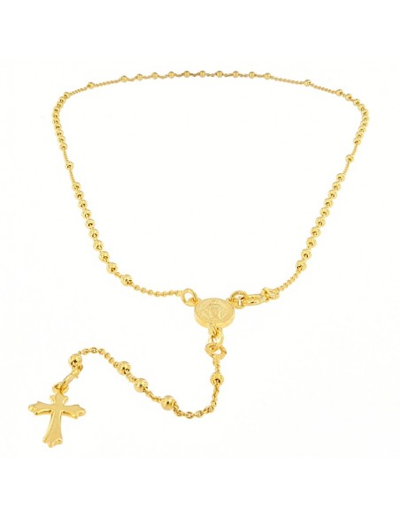 Collana Argento Dorato Rosario Con Pendente [d98f6be0]
