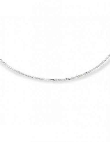 COLLANA ORO BIANCO VENEZIANA 45 CM SEZ 0,5 1,2 GR [2738def9]
