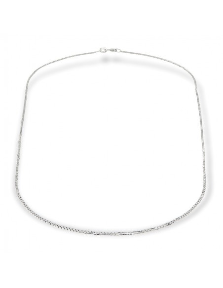 COLLANA ORO BIANCO VENEZIANA 45 CM SEZ 0,5 1,2 GR [226899e7]