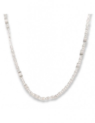 Collana Oro Bianco Maglia Marina E Specchiata [1cdea747]