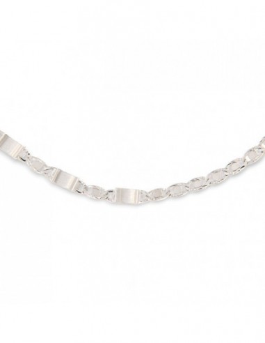 Collana Oro Bianco Maglia Marina E Specchiata [fab913e6]