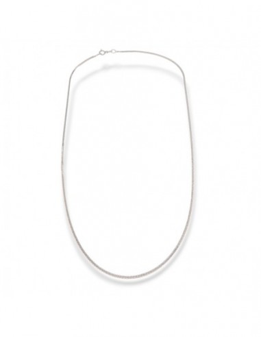 Collana Oro Bianco Quadrispiga 40/45CM 2,00GR [5ba2cc00]