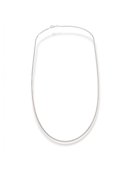 Collana Oro Bianco Quadrispiga 40/45CM 2,00GR [5ba2cc00]