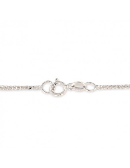 Collana Oro Bianco Quadrispiga 40/45CM 2,00GR [ecbf0d04]