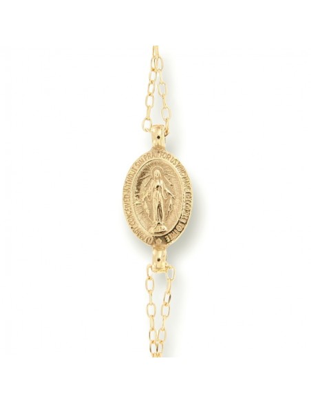 Collana Oro Giallo Rosario Sfere Dorate [b185a93a]