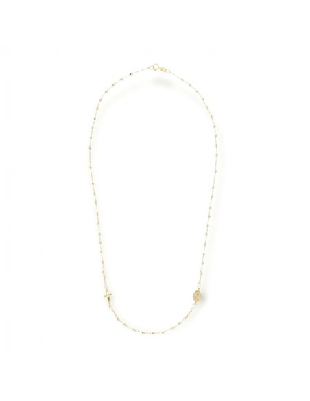 Collana Oro Giallo Rosario Sfere Dorate [daee6c2d]