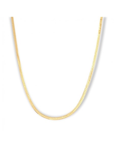 Collana Oro Giallo Maglia Fettuccia Piccola [87c01d41]