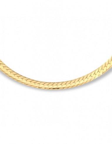 Collana Oro Giallo Maglia Fettuccia Piccola [38f76ce0]