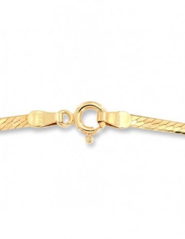 Collana Oro Giallo Maglia Fettuccia Piccola [3da72bfe]