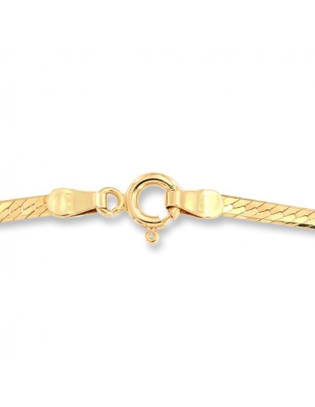 Collana Oro Giallo Maglia Fettuccia Piccola [3da72bfe]