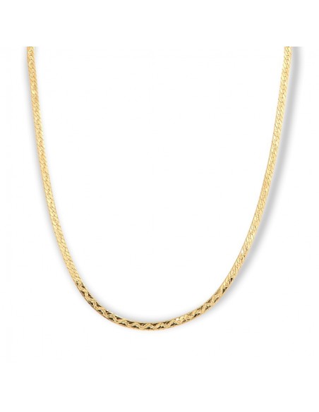 Collana Oro Giallo Maglia Fettuccia 2,70 MM [30dddc45]