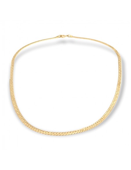 Collana Oro Giallo Maglia Fettuccia 2,70 MM [084675e5]