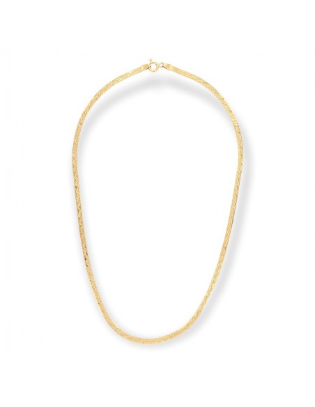 Collana Oro Giallo Maglia Fettuccia 2,70 MM [0d1632fb]