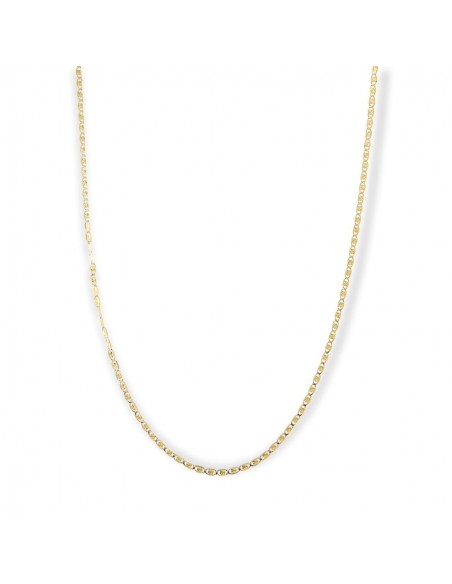 Collana Oro Giallo Maglia Marina Schiacciata 4MM [3004fa06]