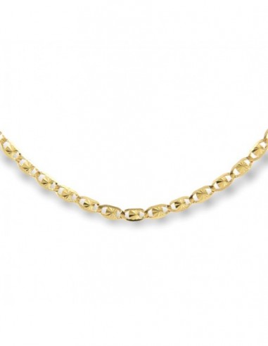 Collana Oro Giallo Maglia Marina Schiacciata 4MM [7293bc89]
