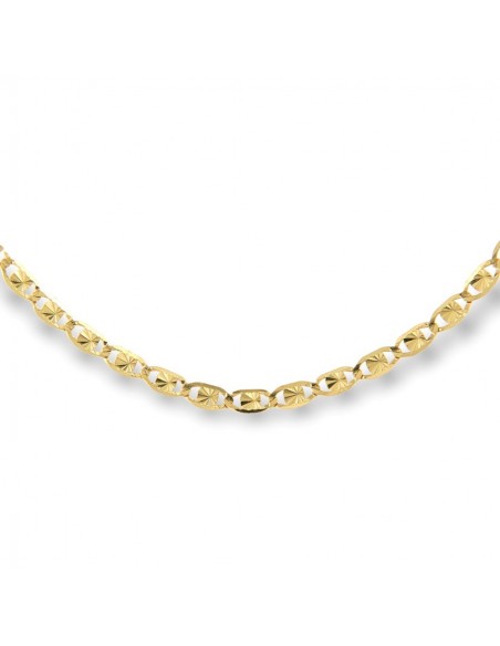 Collana Oro Giallo Maglia Marina Schiacciata 4MM [7293bc89]