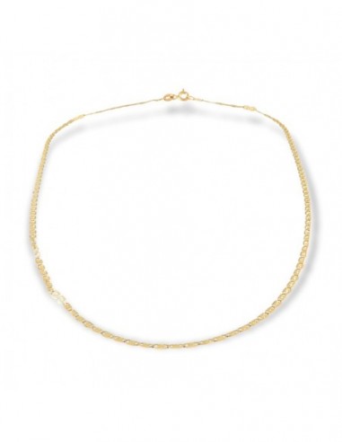 Collana Oro Giallo Maglia Marina Schiacciata 4MM [c58e7d8d]
