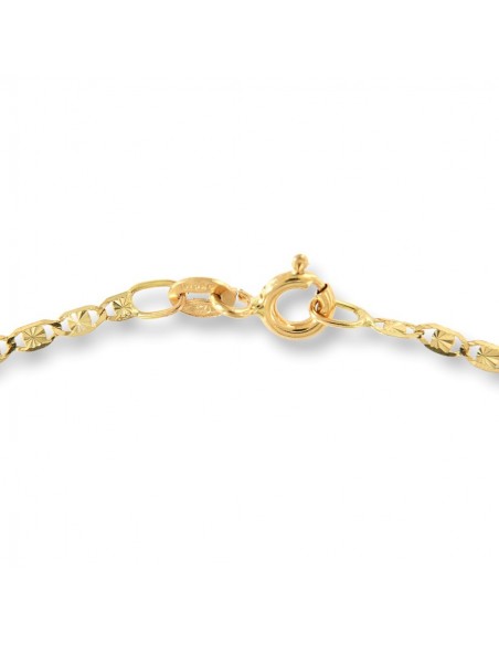 Collana Oro Giallo Maglia Marina Schiacciata 4MM [77c3fb97]
