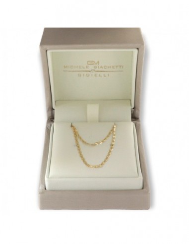 Collana Oro Giallo Maglia Marina Schiacciata 4MM [aee5b89a]