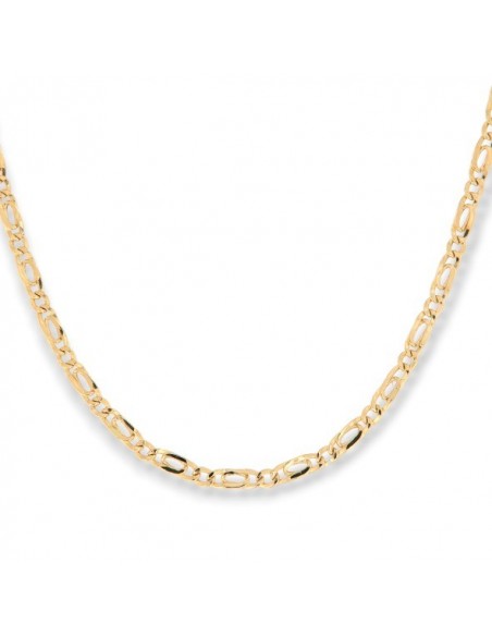 Collana Oro Giallo Grumetta 2+1 Maglia Intrecciata [885eefe1]